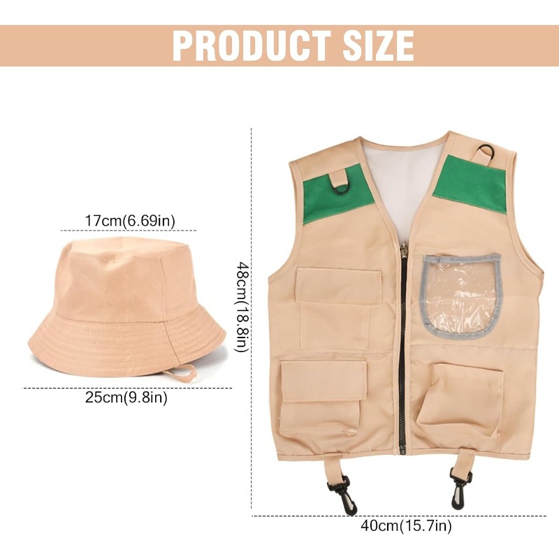Costume de Safari avec gilet c - Outdoor Adventure Girl avis et prix